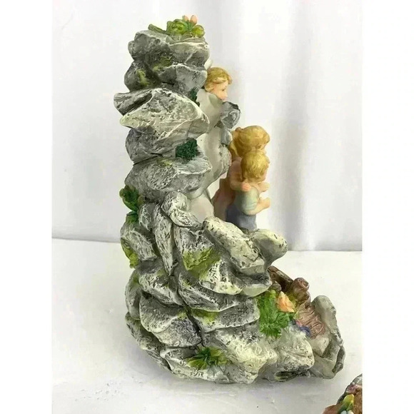 Montefiori Collection Figurine Angel Guarding Children Religious Water Fountain - Picture 12 of 16